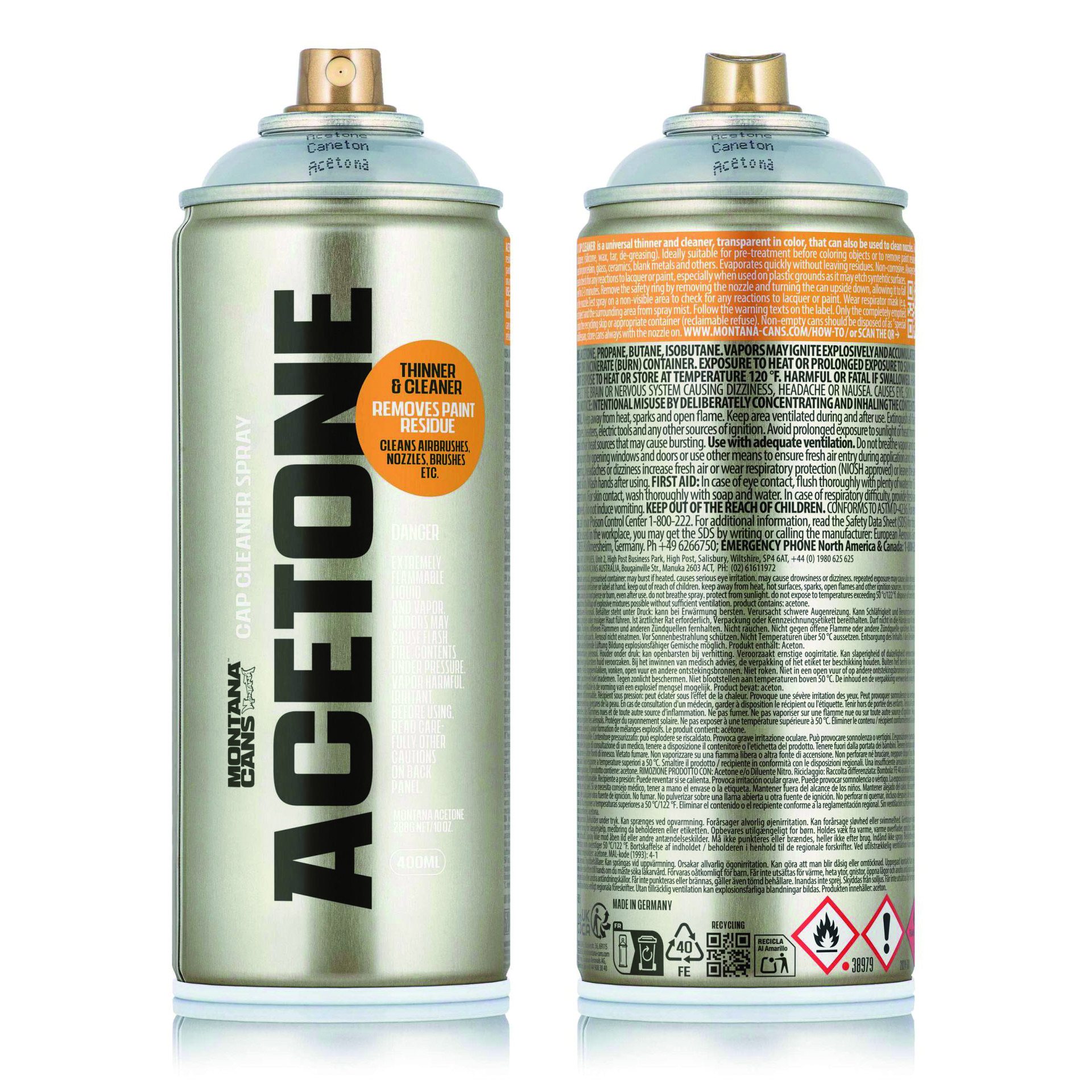 Montana Acetone Cap Cleaner 400ml