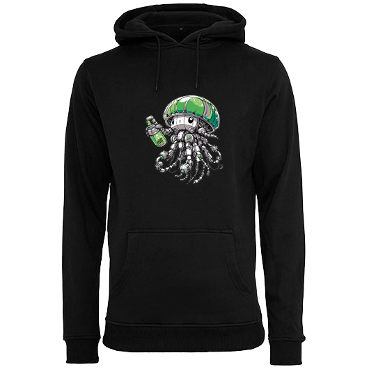 Graffiti Cans Octopus Heavy Hoodie in 8 Größen