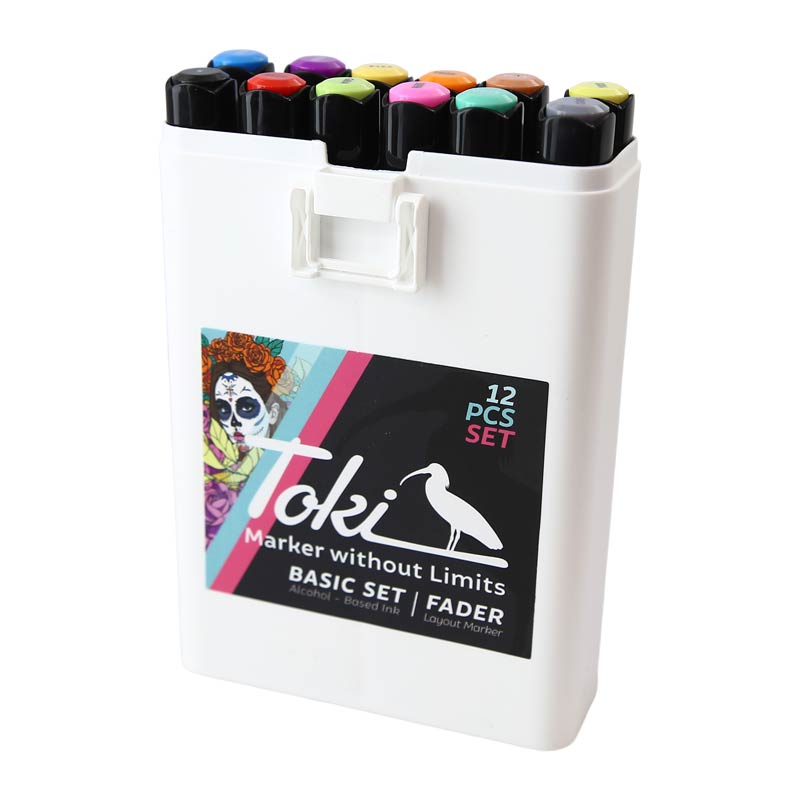 Toki Marker Fader 12er Set in 10 Varianten