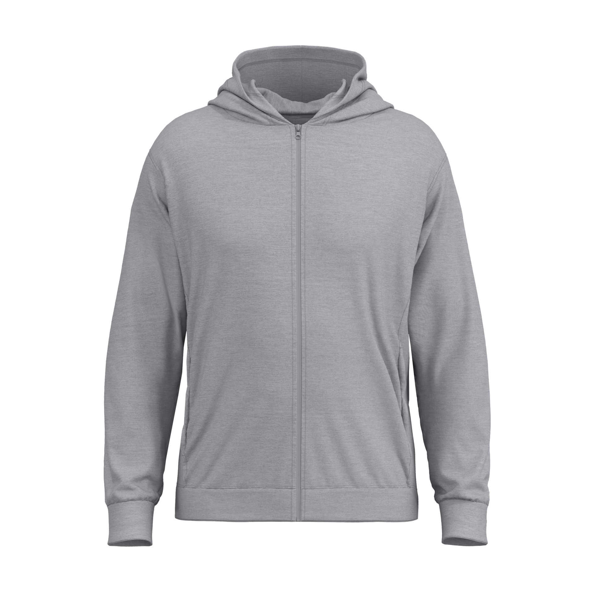 444851-produkt-Knitwear_Zipper-Hoodie_unisex-grau_melange-01