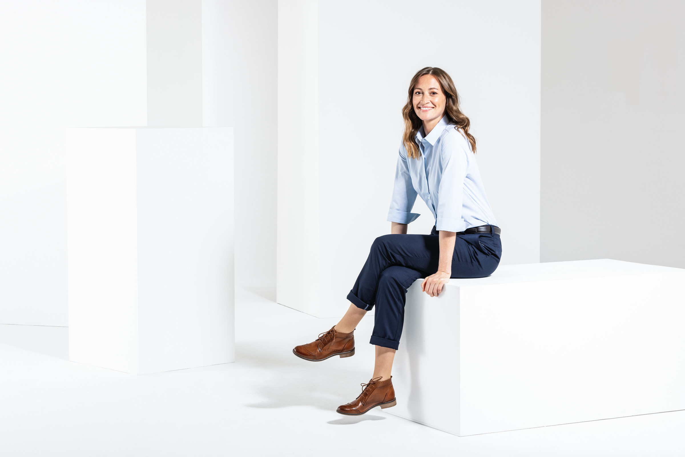 BUSINESS&CASUAL Bluse 3/4, Damen Mood