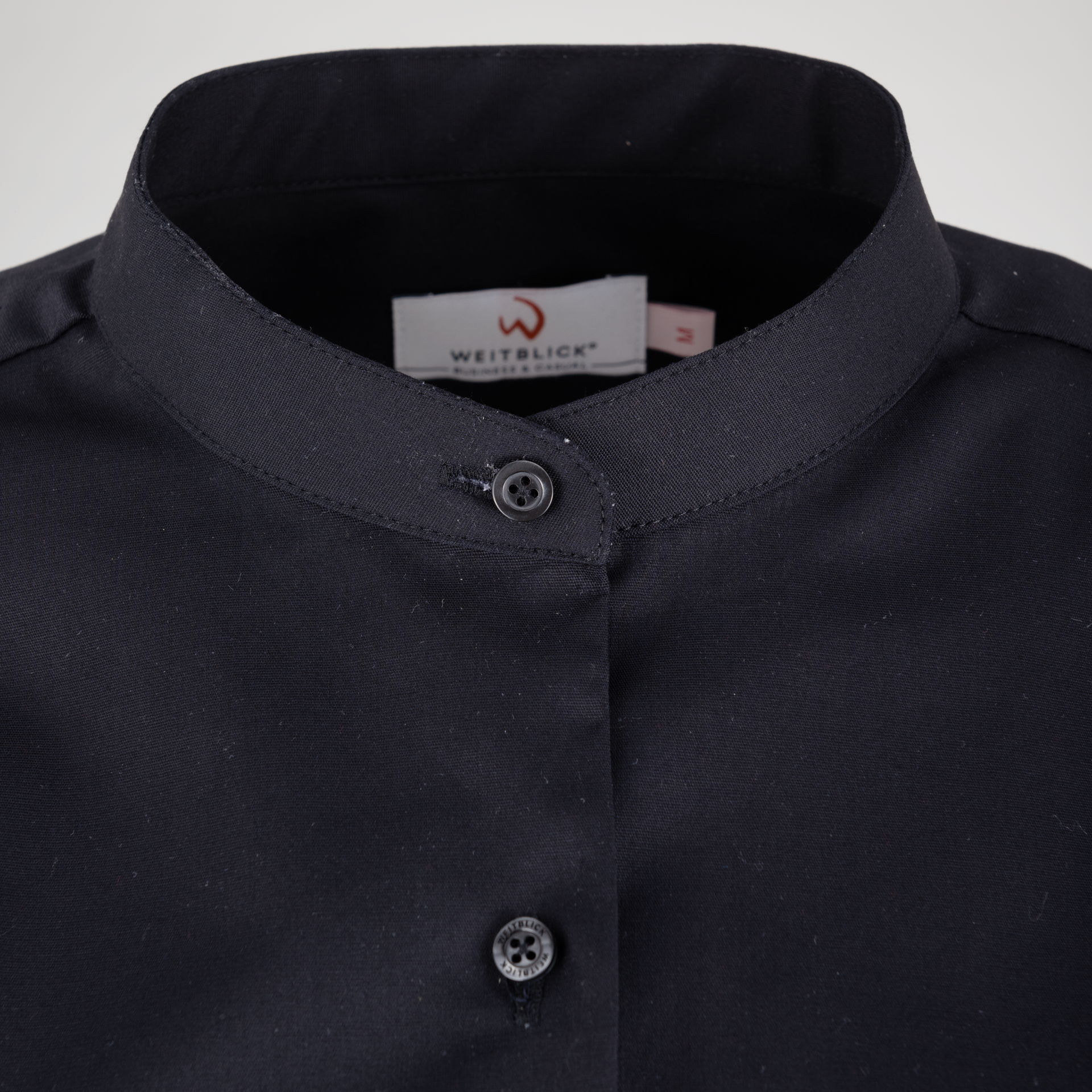 BUSINESS&CASUAL Stehkragenbluse 1/1, Damen Detail