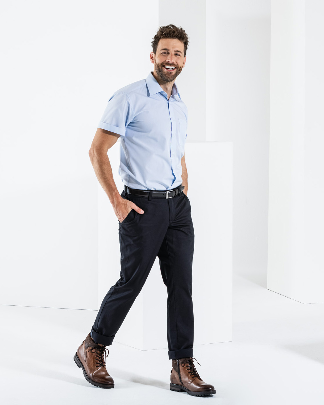 BUSINESS&CASUAL Hemd 1/2, Herren Mood