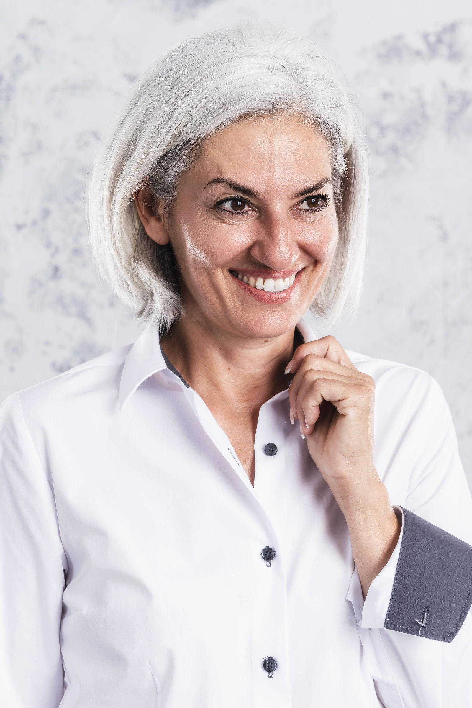 BUSINESS&CASUAL Bluse 1/1, kontrast, Damen Mood
