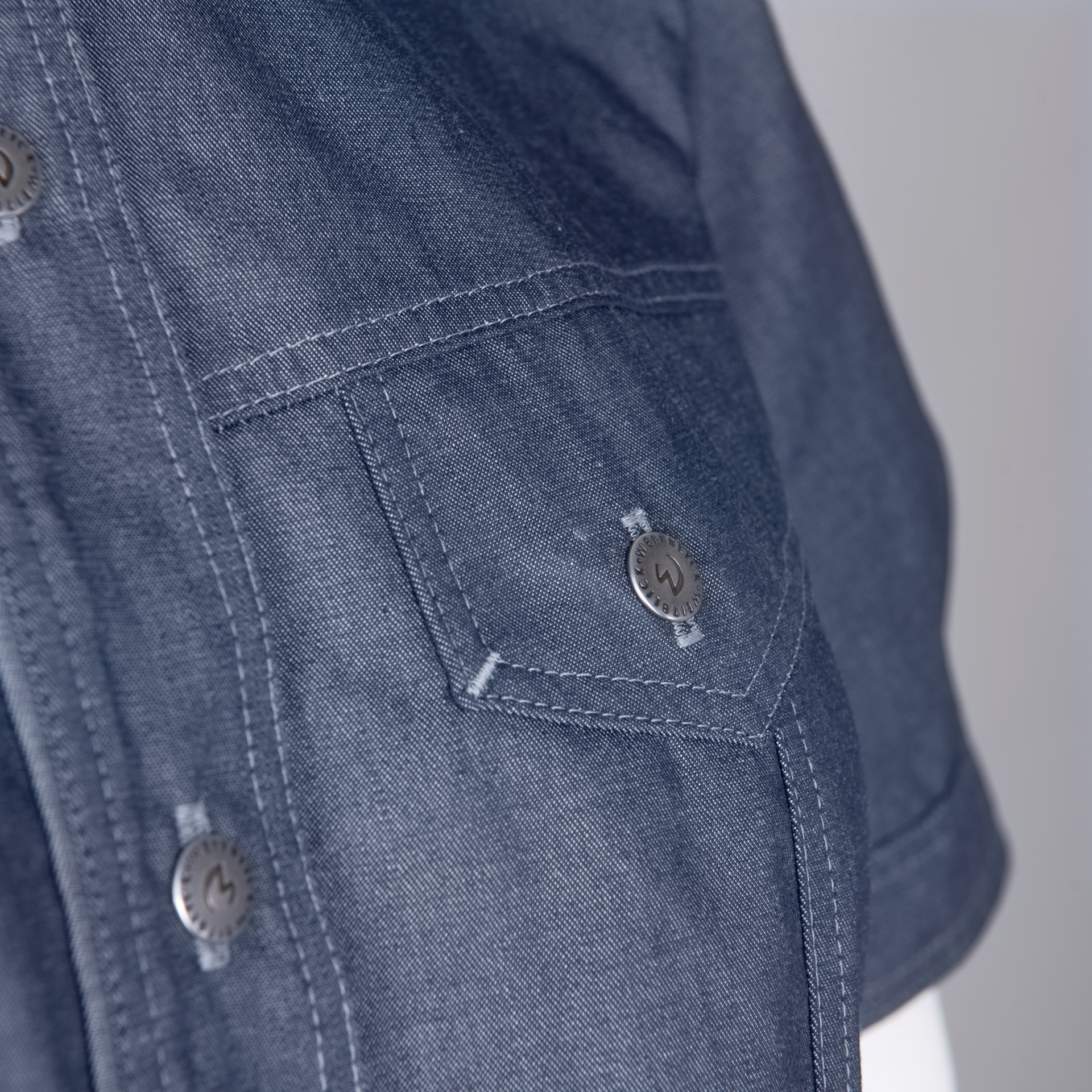 DENIM CRAFT Bluse 1/2, Damen Detail
