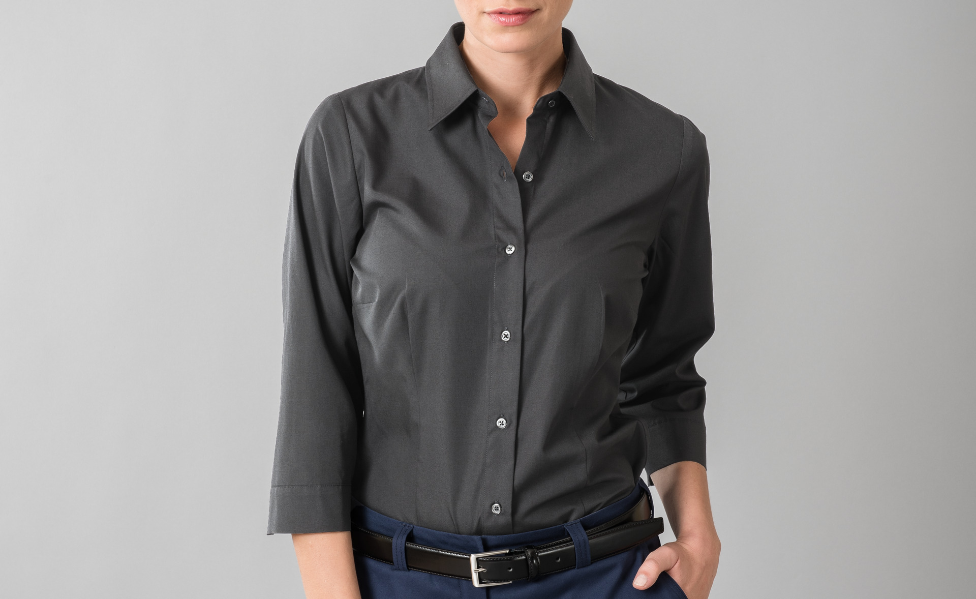 BUSINESS&CASUAL Bluse 3/4, Damen Mood