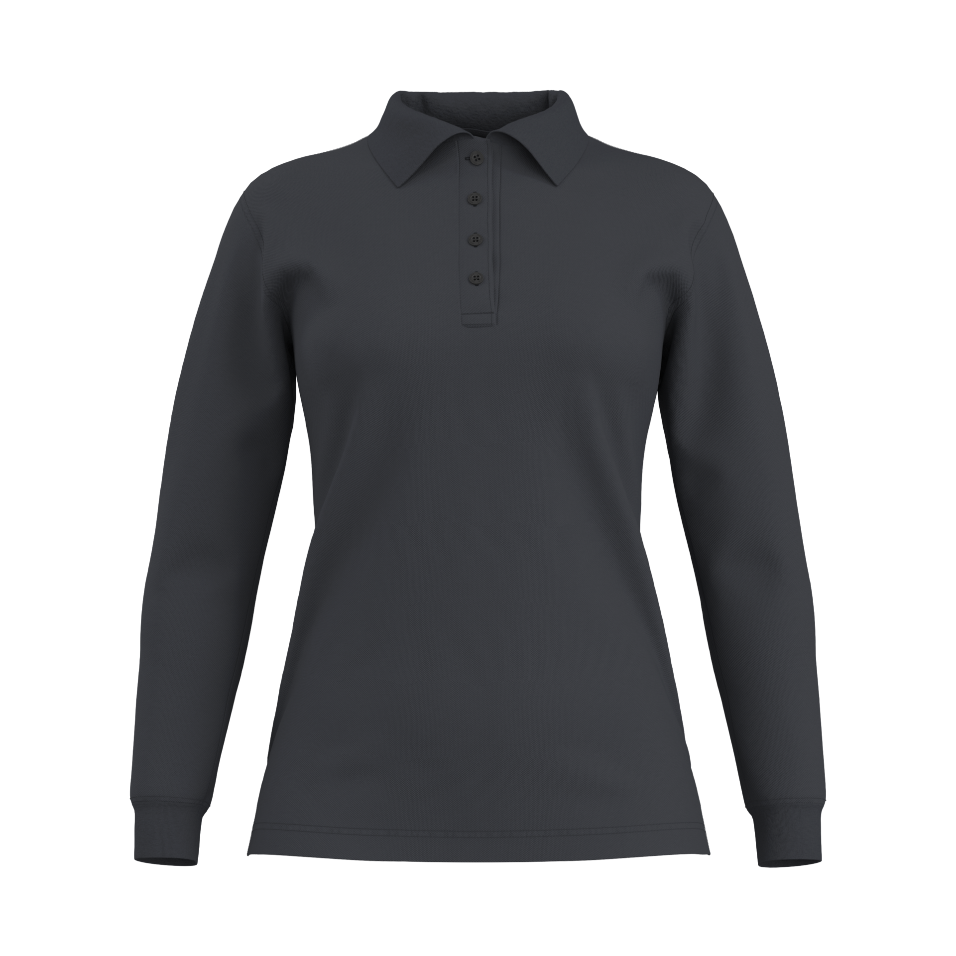 441502-produkt-Knitwear_Poloshirt_langarm_Damen-anthrazit-01