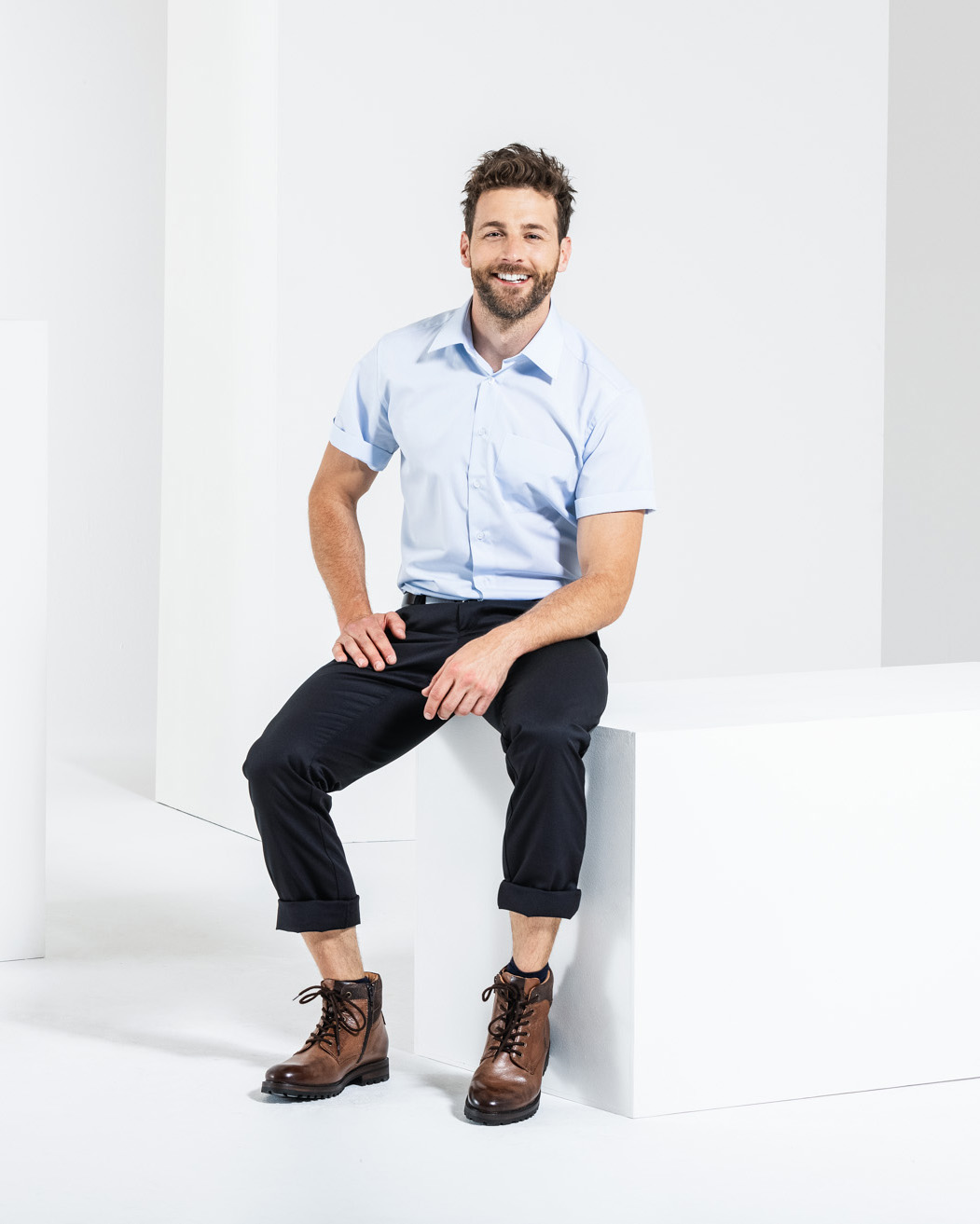 BUSINESS&CASUAL Hemd 1/2, Herren Mood