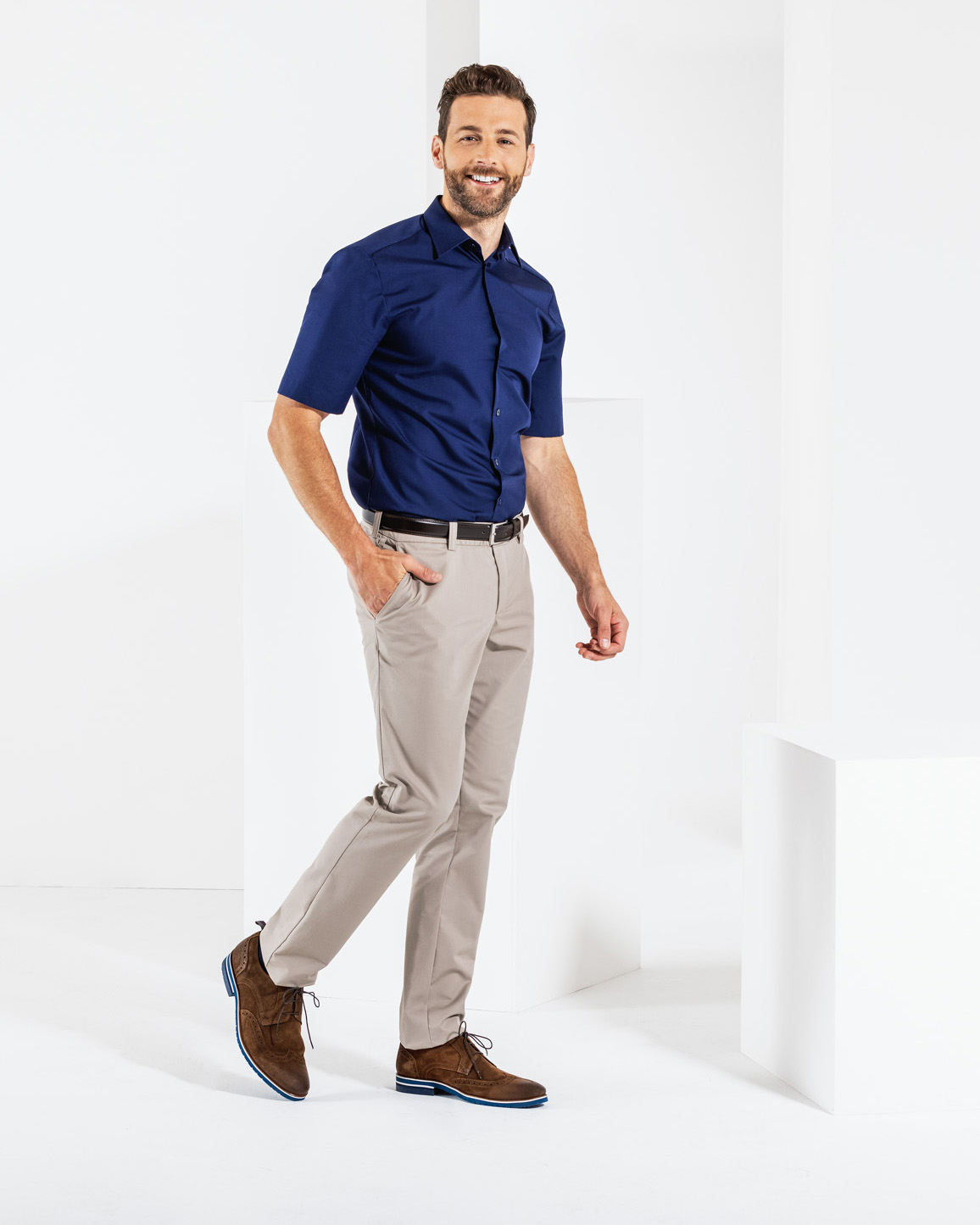 BUSINESS&CASUAL Hemd 1/2, Herren Mood