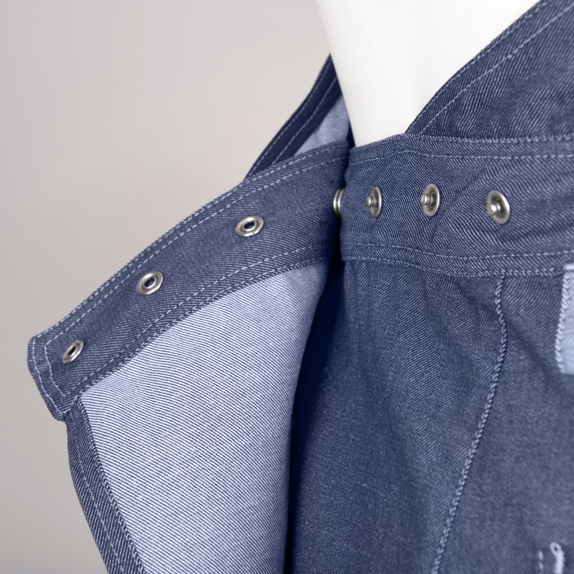 DENIM CRAFT Latzrock, Damen Detail